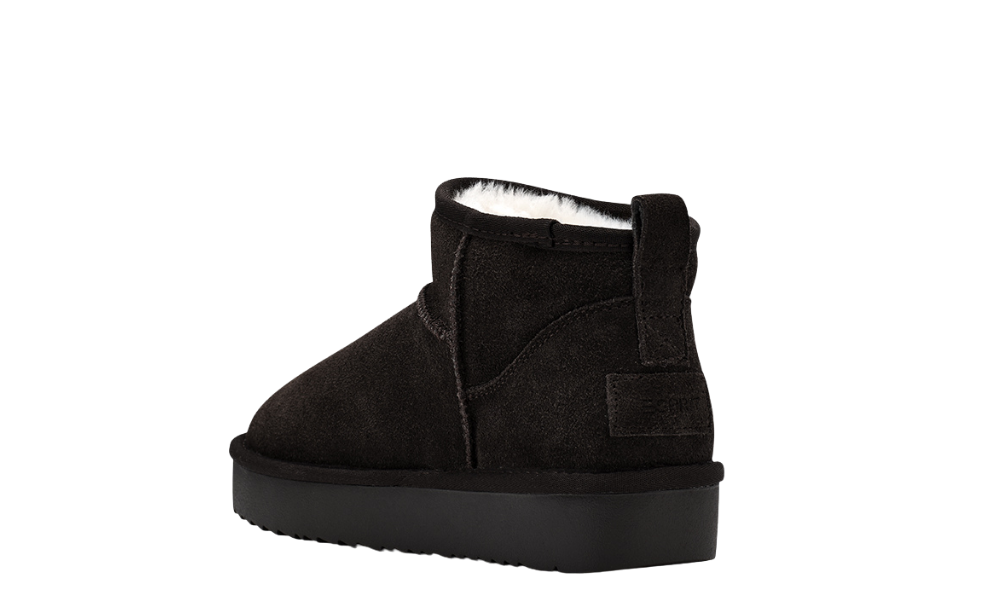Esprit Pitera Pull On Lo Cow Suede Dark Brown