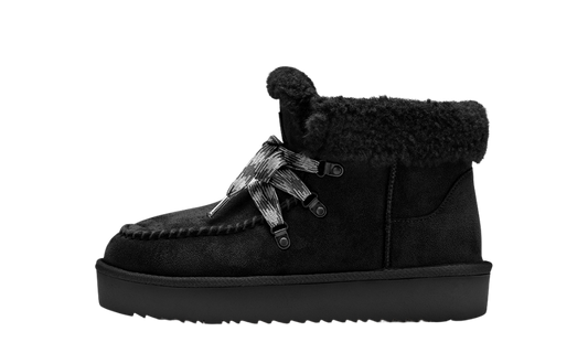 Esprit Pitera Lace Up Mid Cow Suede Black