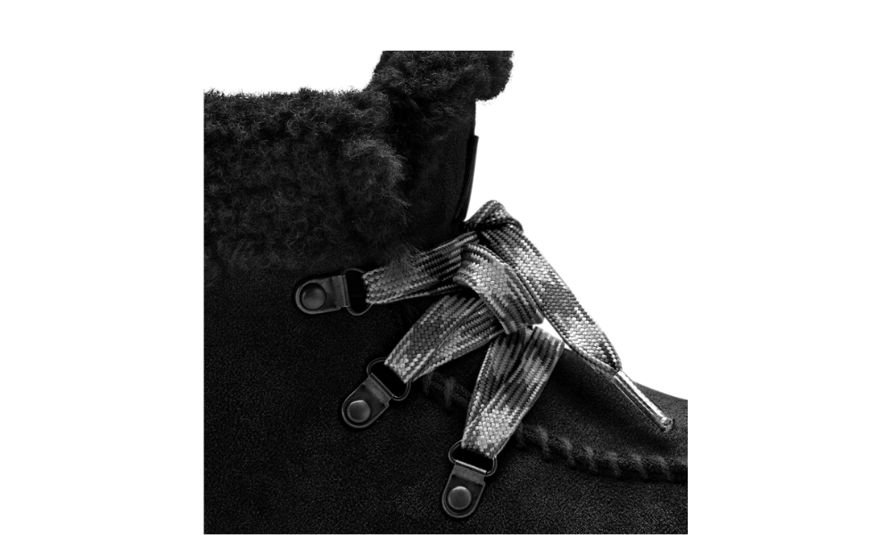 Esprit Pitera Lace Up Mid Cow Suede Black