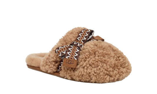 UGG Maxi Curly Sister Slide Chestnut