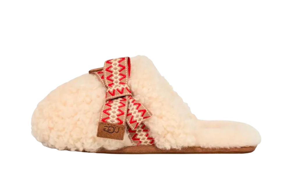 UGG Maxi Curly Sister Slide Natural