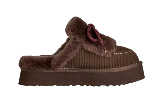 UGG Disquette Heritage Platform Mules Brown