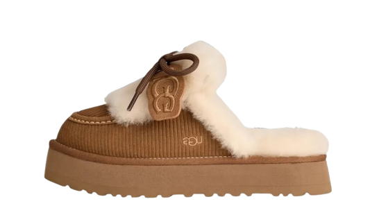 UGG Disquette Heritage Platform Mules Chestnut