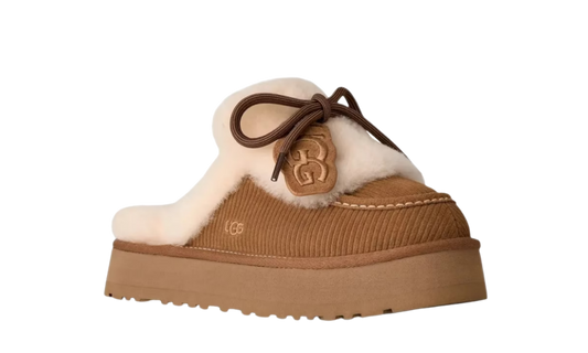 UGG Disquette Heritage Platform Mules Chestnut