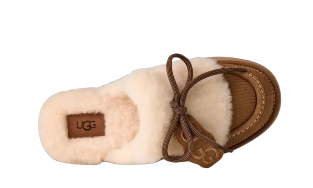 UGG Disquette Heritage Platform Mules Chestnut