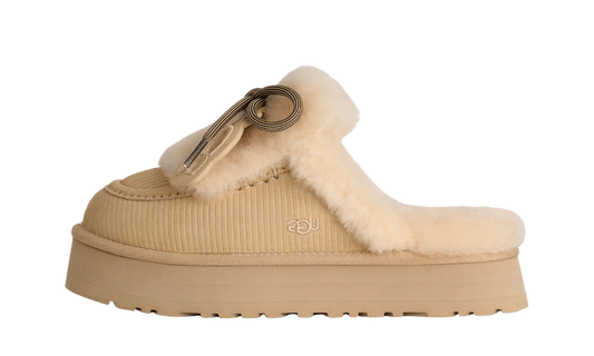 UGG Disquette Heritage Platform Mules Sand