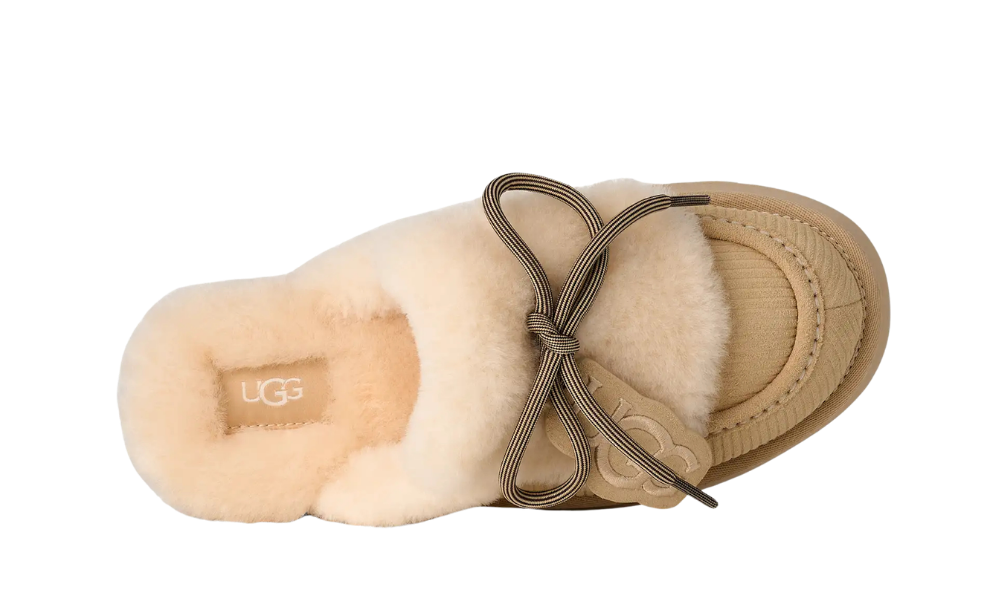 UGG Disquette Heritage Platform Mules Sand