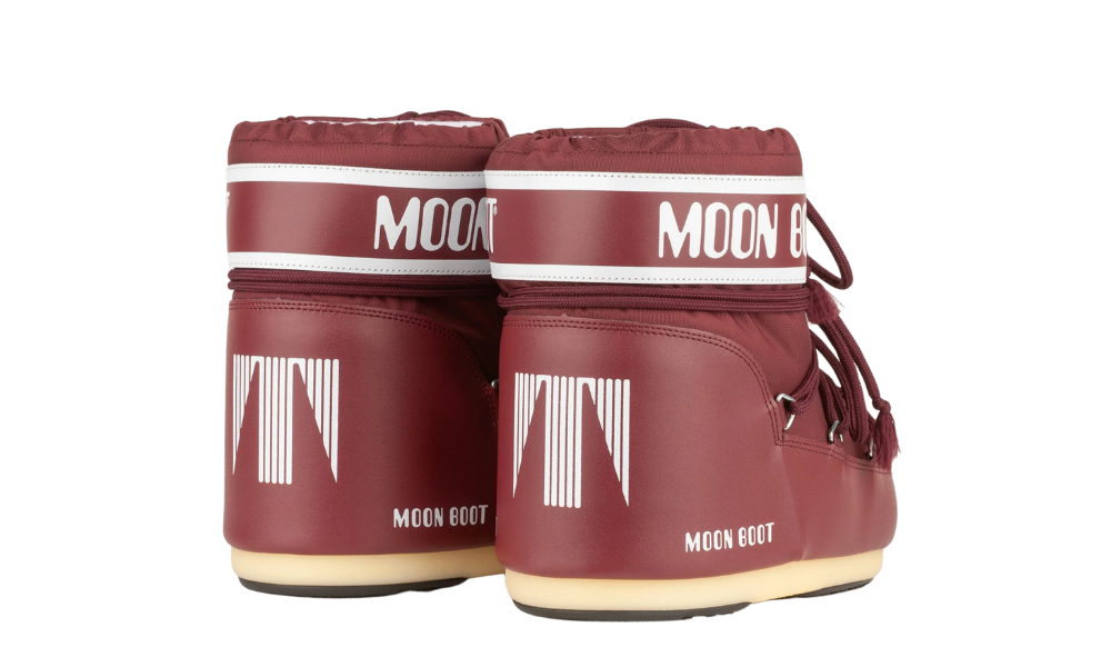 MOON BOOT ICON LOW NYLON BURGUNDY
