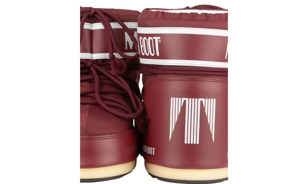 MOON BOOT ICON LOW NYLON BURGUNDY