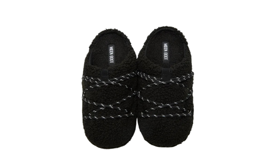 Moon Boot Teddy Slipper Black