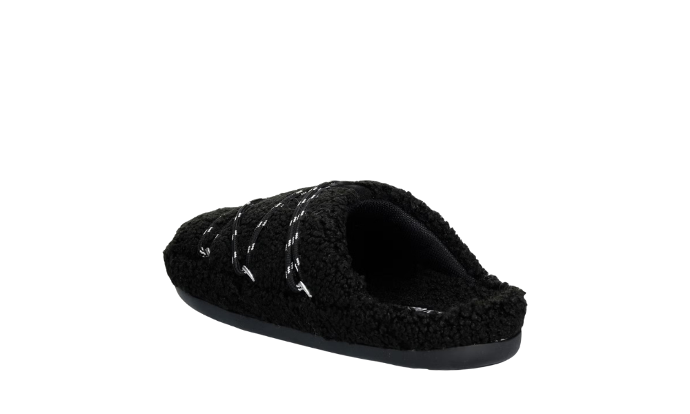 Moon Boot Teddy Slipper Black