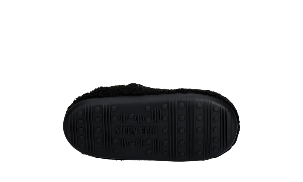 Moon Boot Teddy Slipper Black