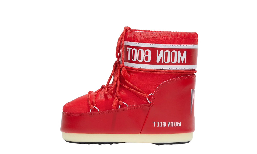 MOON BOOT ICON LOW NYLON RED