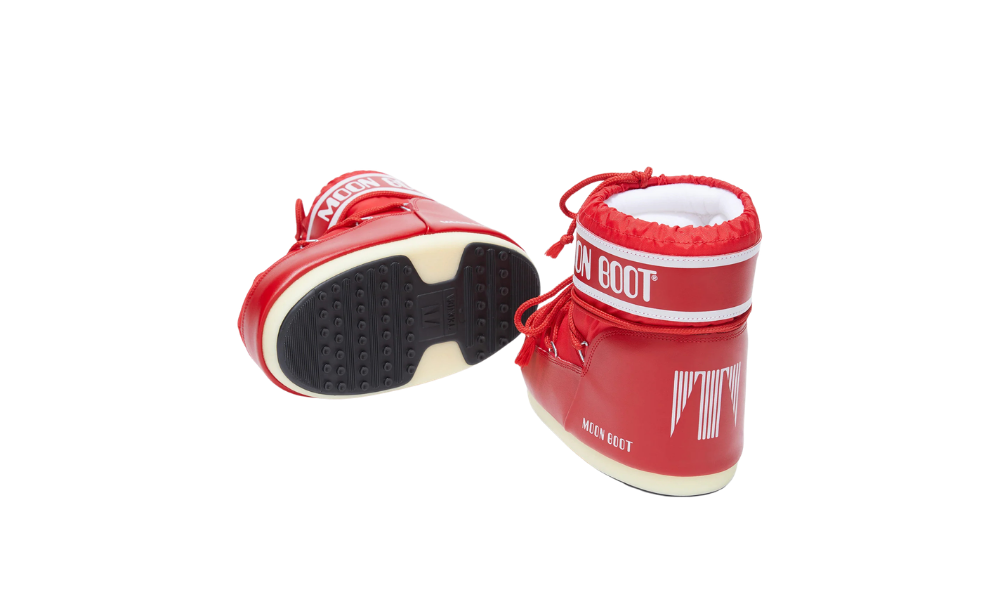MOON BOOT ICON LOW NYLON RED
