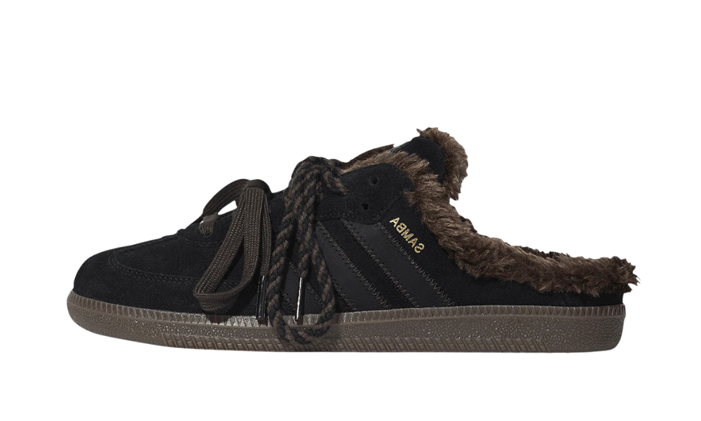 adidas Samba OG Mule Black Dark Brown