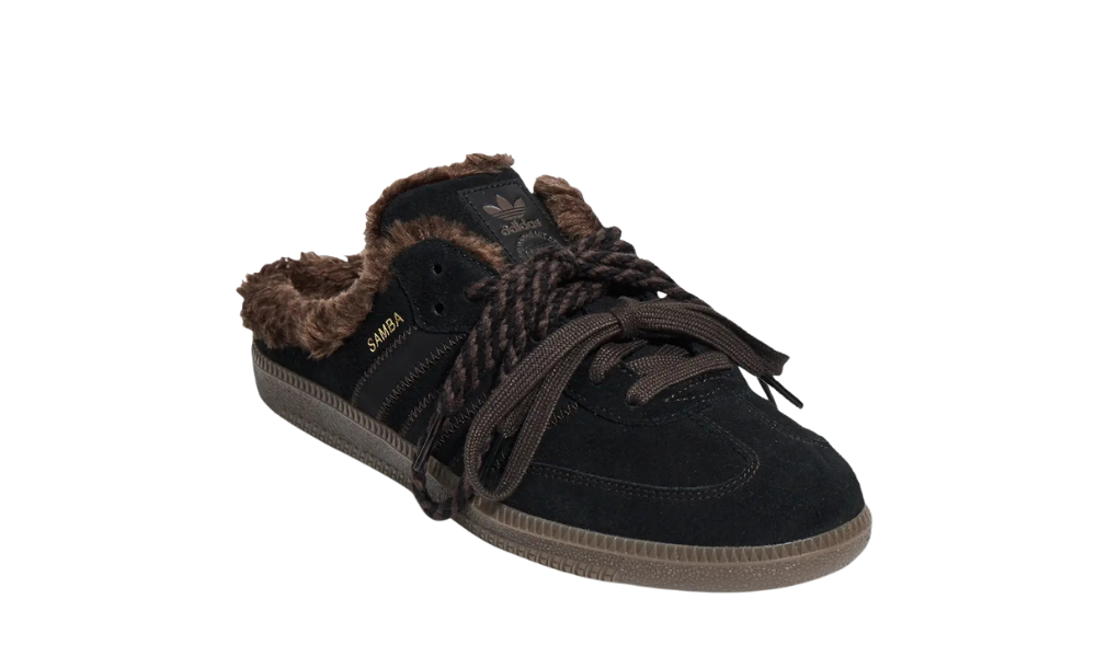 adidas Samba OG Mule Black Dark Brown