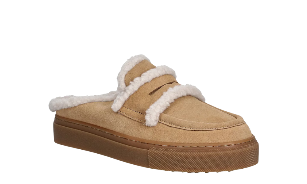 inuikii shearling mule beige