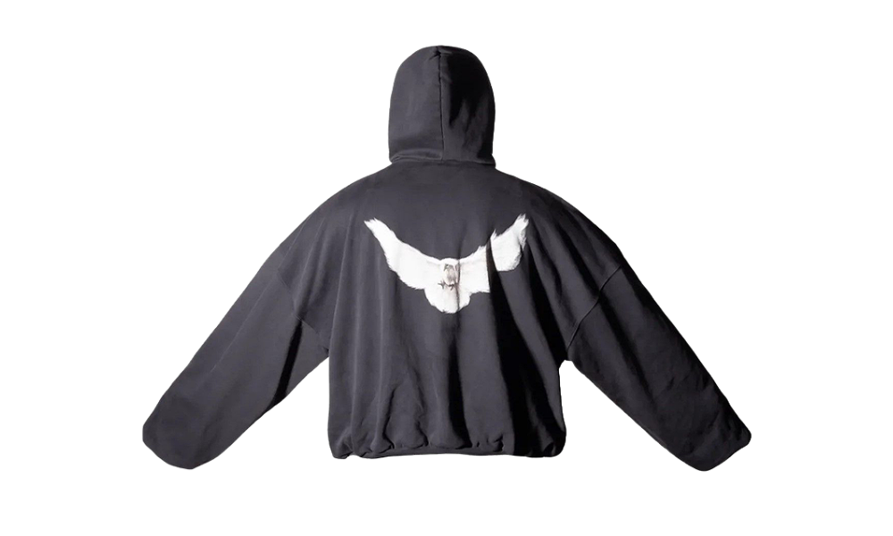 Yeezy Gap Engineered by Balenciaga Dove Hoodie Washed Black Los Angeles Archives