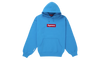 Supreme Box Logo Hooded Sweatshirt Cyan