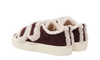 inuikii shearling low velcro burgundy