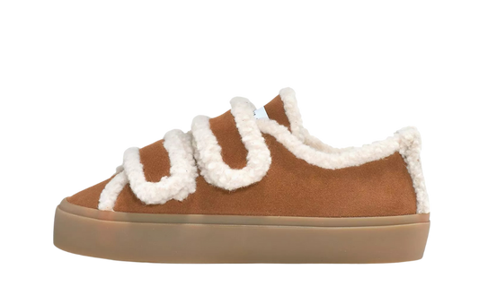 inuikii shearling low velcro brown