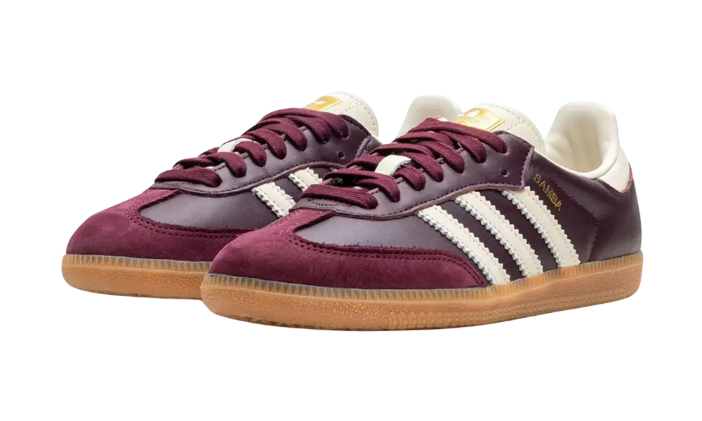 adidas Samba OG Maroon Gold Metallic ID0477