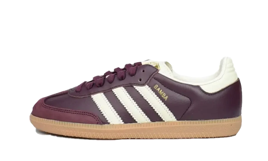 adidas Samba OG Maroon Gold Metallic