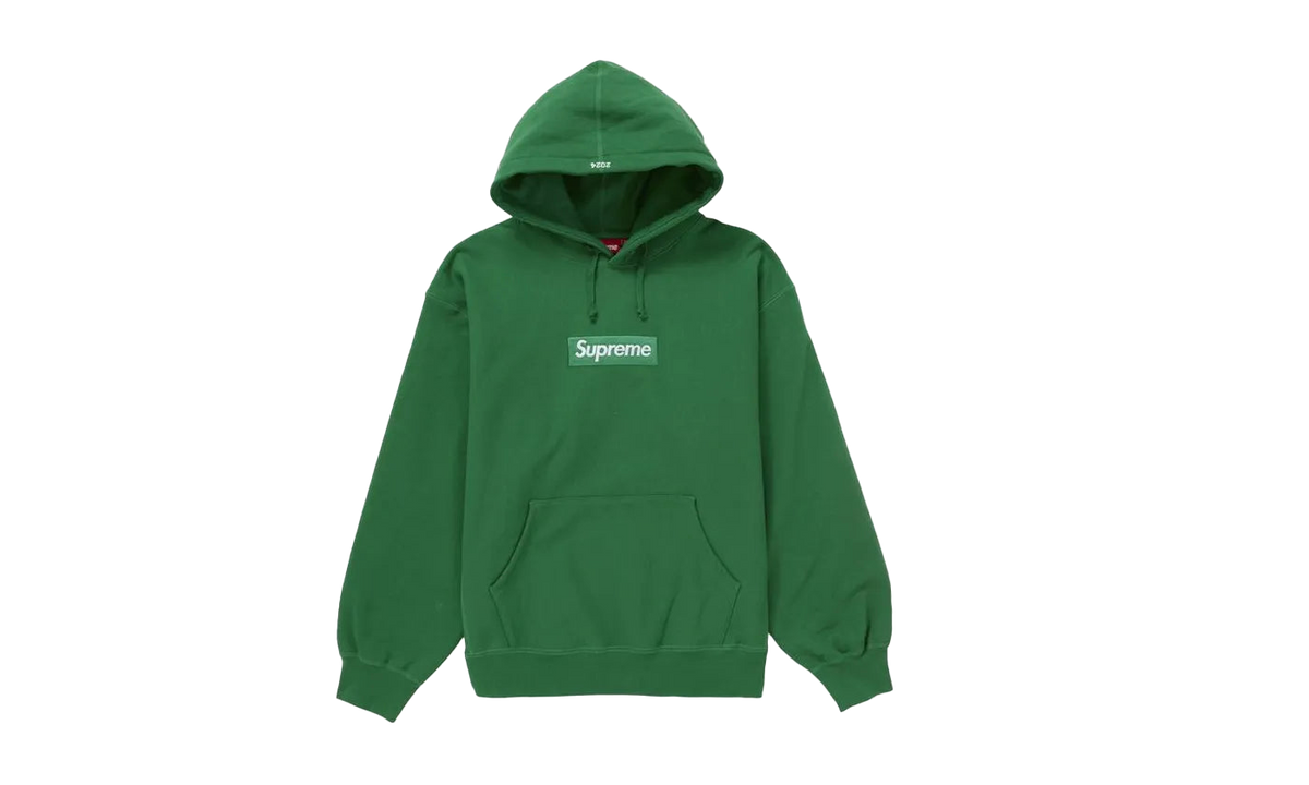 Supreme Box Logo Hooded Sweatshirt Green