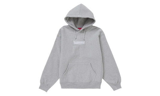 Supreme Box Logo Hooded Sweatshirt Heather Grey