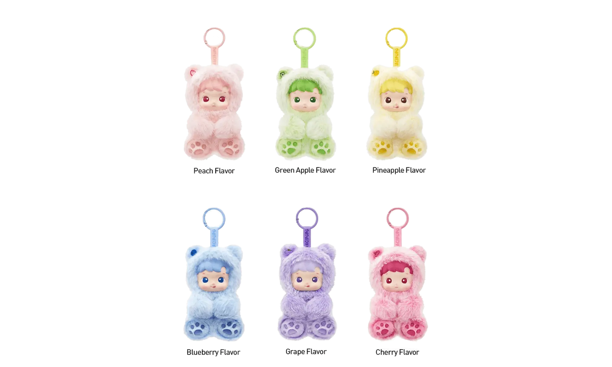 Pop Mart HACIPUPU Gummy Bear Series Vinyl Plush Pendant Single Blind Box