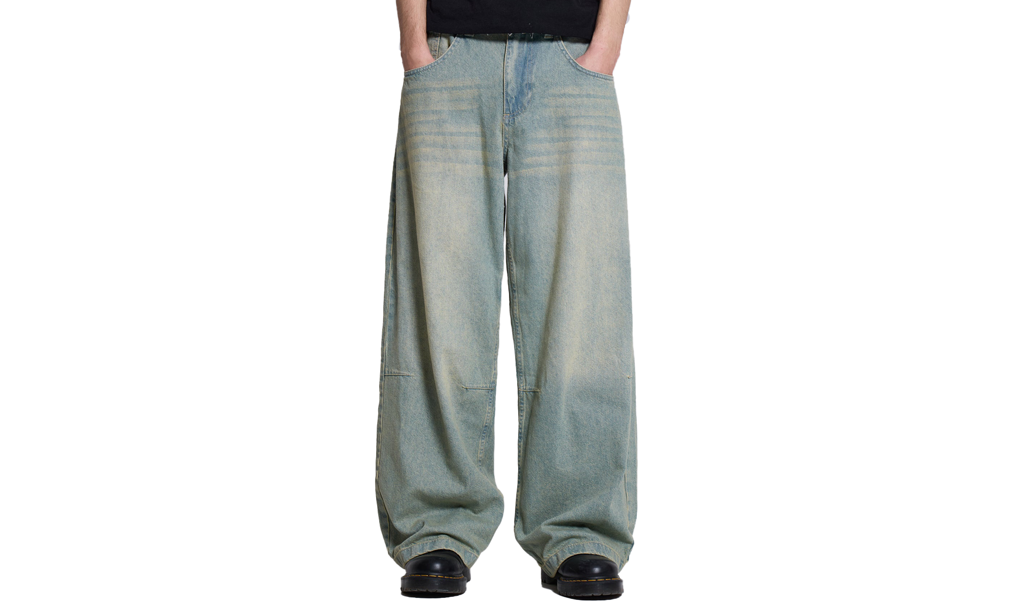 Jaded London Light Wash Colossus Fit Jeans