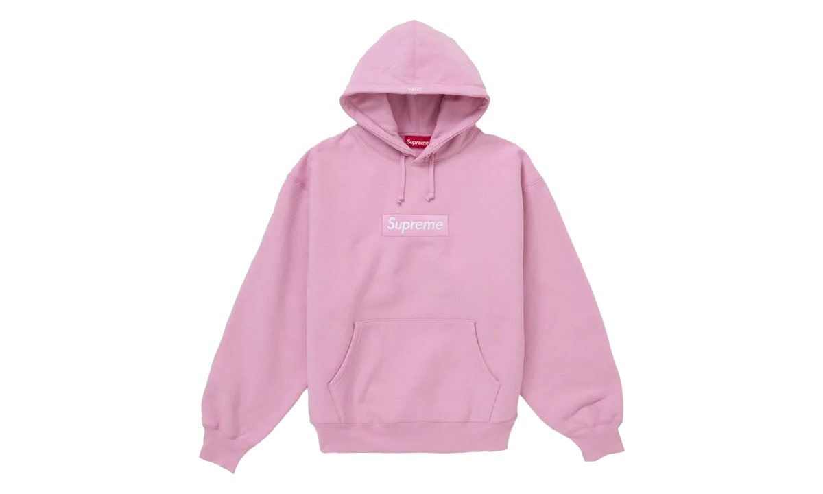 Supreme Box Logo Hooded Sweatshirt Pink