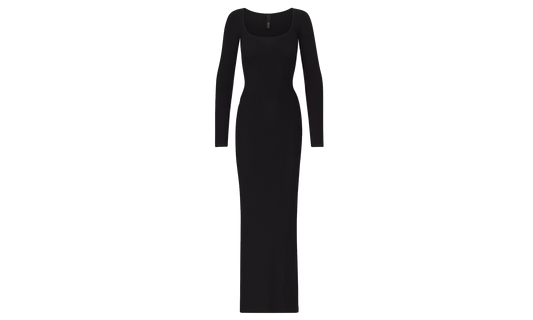 SKIMS SOFT LOUNGE LONG SLEEVE DRESS Onyx