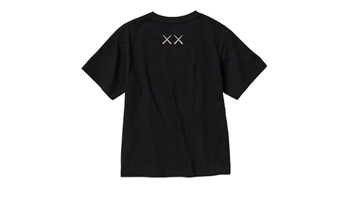 Uniqlo T-Shirt KAWS Black Graphic 467775