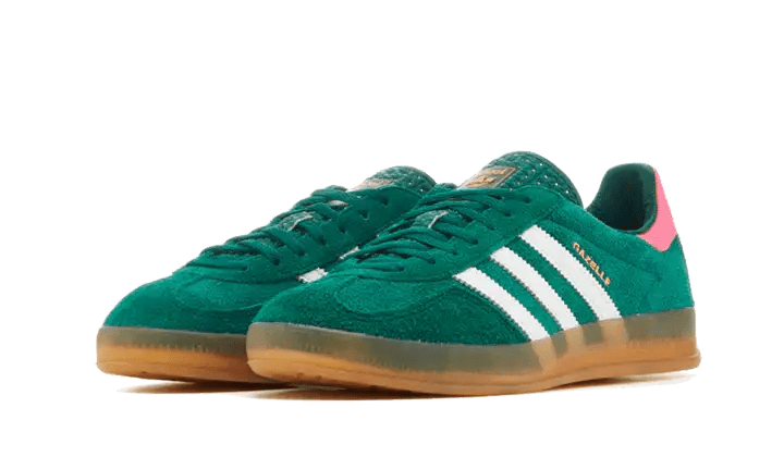 Adidas Gazelle Indoor Collegiate Green Lucid Pink - Secured Stuff