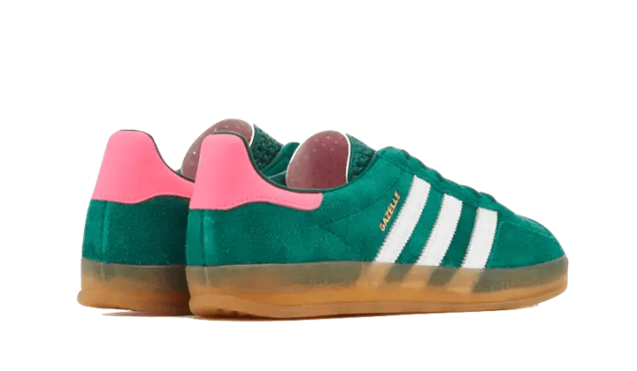 Adidas Gazelle Indoor Collegiate Green Lucid Pink Secured Stuff