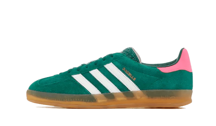 Adidas Gazelle Indoor Collegiate Green Lucid Pink - Secured Stuff