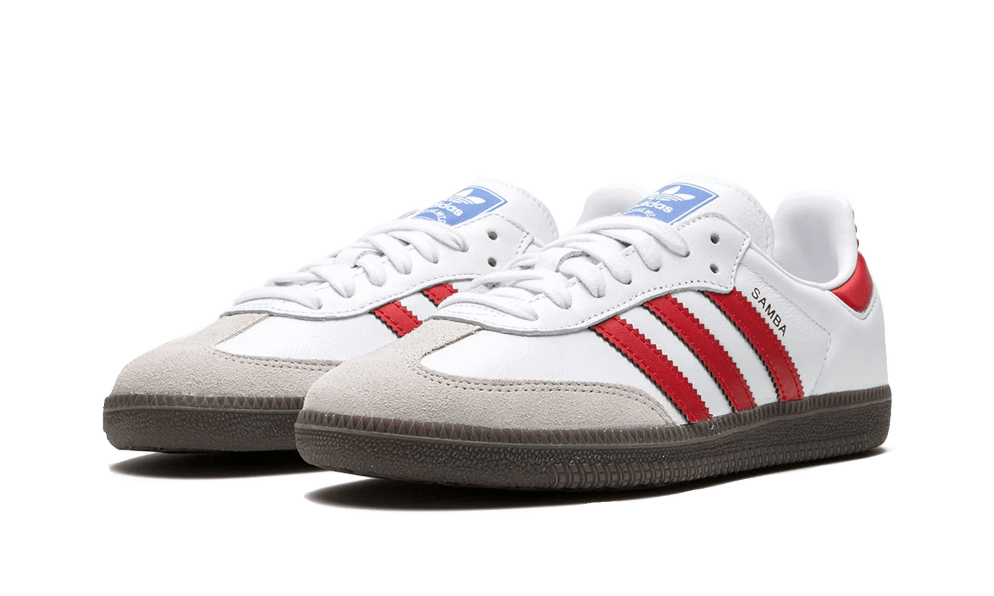 Adidas Samba OG White Better Scarlet - Secured Stuff