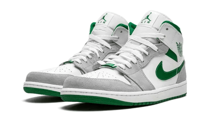 Air Jordan 1 Mid Grey Green - Secured Stuff