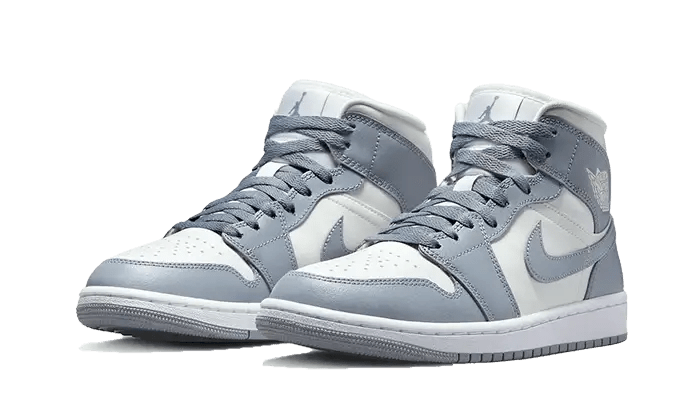 Air Jordan 1 Mid Grey Sail Stealth - Secured Stuff