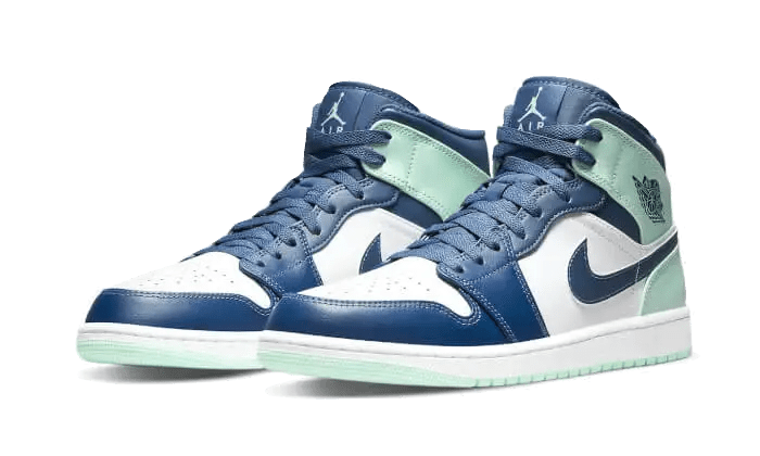 Air Jordan 1 Mid Mystic Navy Mint Foam - Secured Stuff