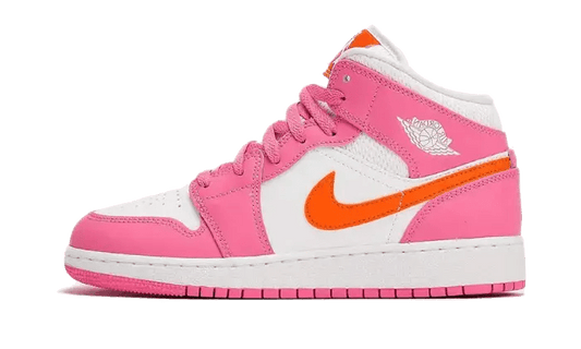 Air Jordan 1 Mid Pinksicle Safety Orange - Secured Stuff