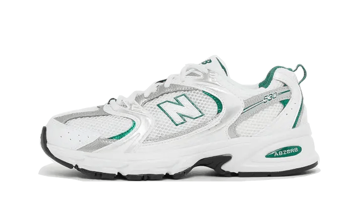 New Balance 530 White Silver Green - Secured Stuff