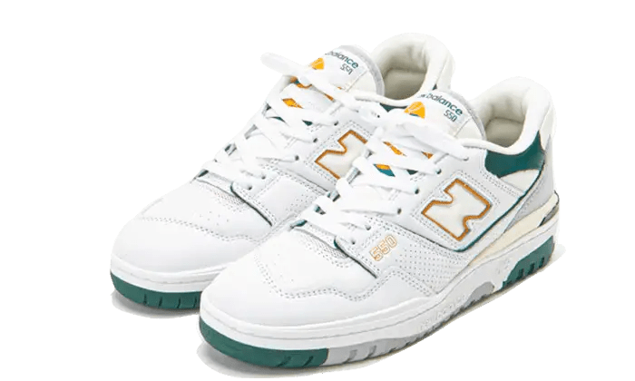 New Balance 550 White Nightwatch Green - Secured Stuff