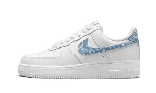 Nike Air Force 1 Low '07 Essential White Worn Blue Paisley - Secured Stuff