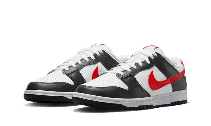 Nike Dunk Low Black White Red - Secured Stuff