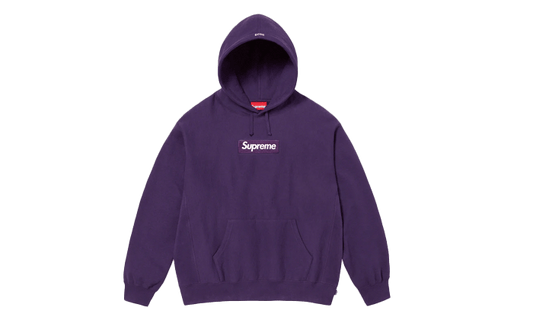Supreme Box Logo Hooded Sweatshirt Dark Purple (FW23) - Secured Stuff