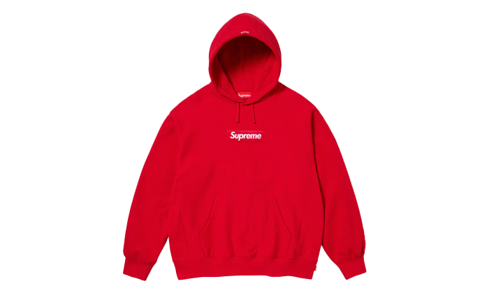 Supreme Box Logo Hooded Sweatshirt Red (FW23) - Secured Stuff